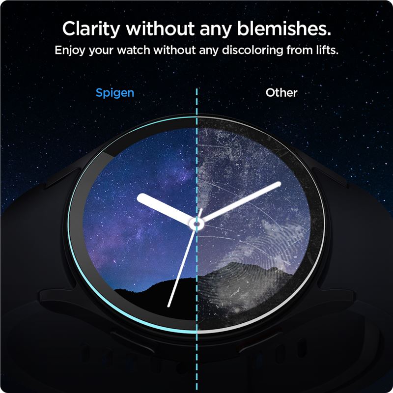 Spigen Glass tR EZ Fit 2 Pack  - Samsung Galaxy Watch7 (40mm)