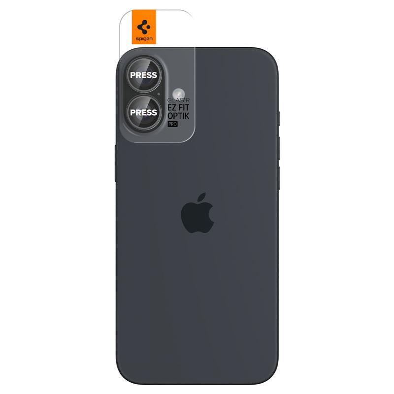 Spigen Glass tR EZ Fit Optik Pro 2 Pack, crystal clear - iPhone 17/16 / 16 Plus