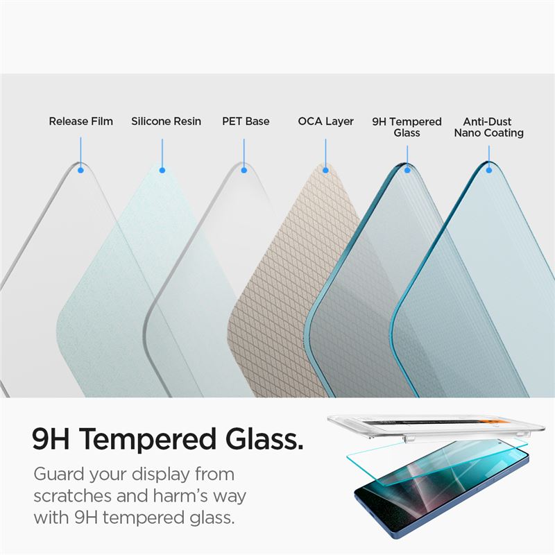 Spigen Glass tR EZ Fit HD 2 Pack - Samsung Galaxy S25 Ultra