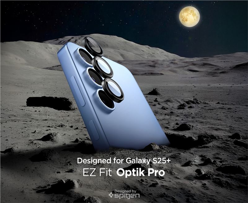 Spigen Glass tR EZ Fit Optik Pro HD 2 Pack, black - Samsung Galaxy S25+