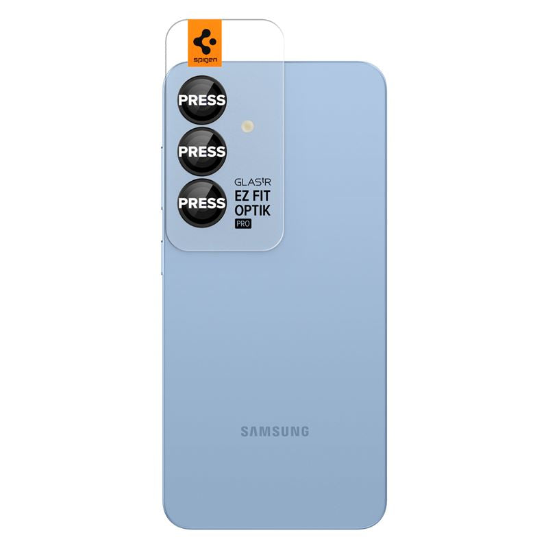 Spigen Glass tR EZ Fit Optik Pro HD 2 Pack, black - Samsung Galaxy S25+