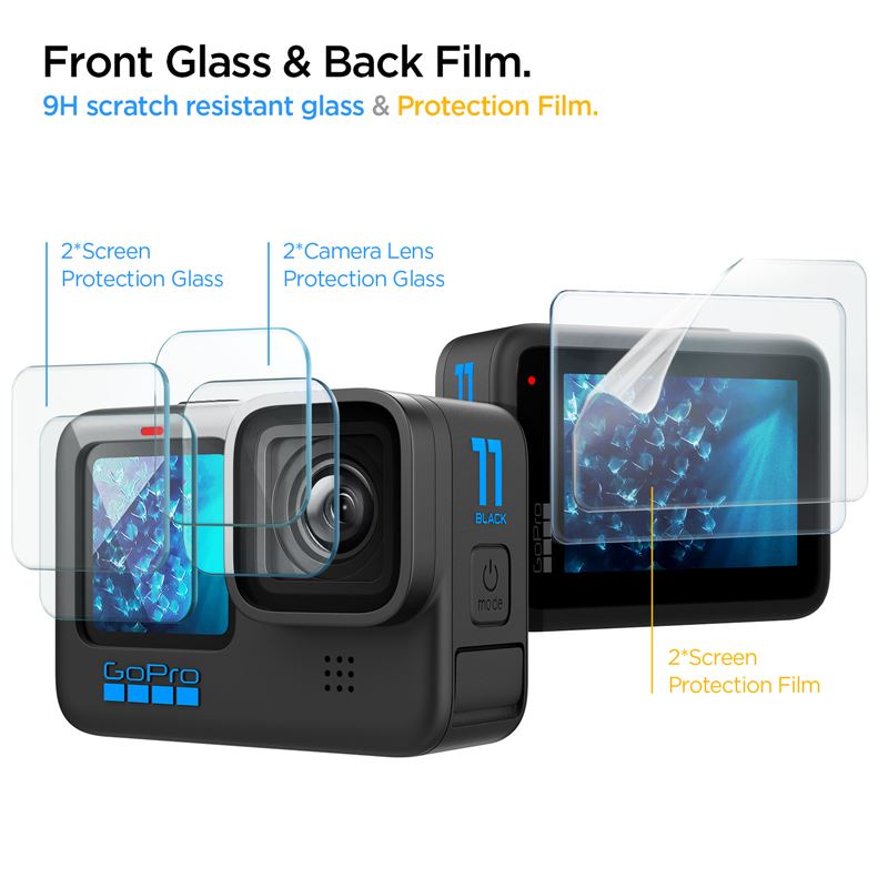 Spigen Glass tR SLIM Multi Pack F2P/L2P - GoPro Hero 4K
