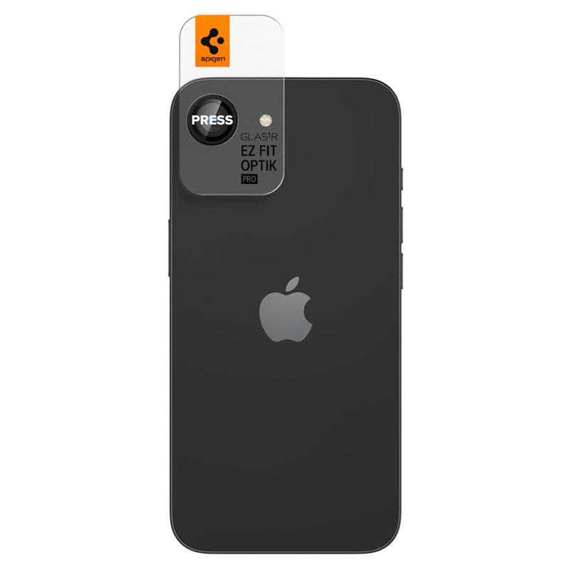 Spigen Glass tR EZ Fit Optik Pro 2 Pack, black - iPhone 17e/16e