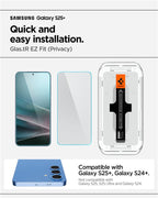 Spigen Glass tR EZ Fit HD (Privacy) 2 Pack - Samsung Galaxy S25+/S24+