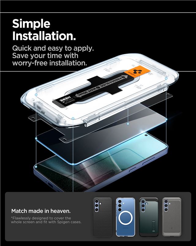 Spigen Glass tR EZ Fit HD (Privacy) 2 Pack - Samsung Galaxy S25+/S24+