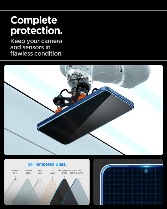Spigen Glass tR EZ Fit HD (Privacy) 2 Pack - Samsung Galaxy S25/S24
