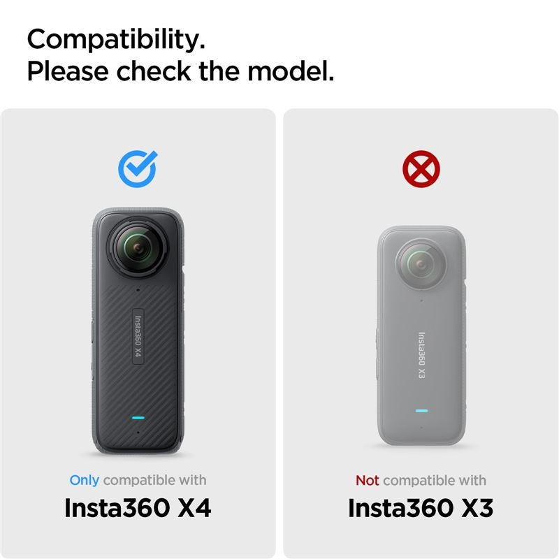 Spigen Glass tR SLIM S2P, black - Insta 360 X4