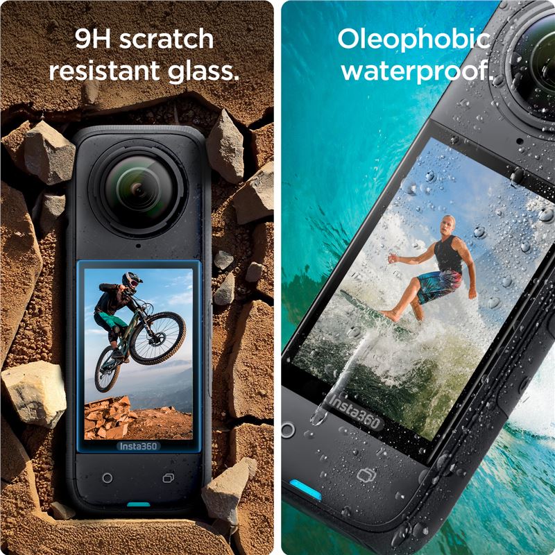 Spigen Glass tR SLIM S2P, black - Insta 360 X4