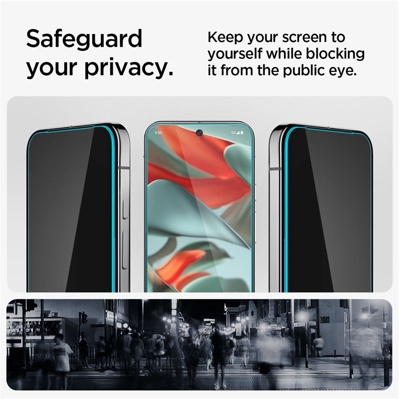 Spigen Glass tR EZ Fit (Privacy) 2 Pack - Google Pixel 10/9 Pro XL