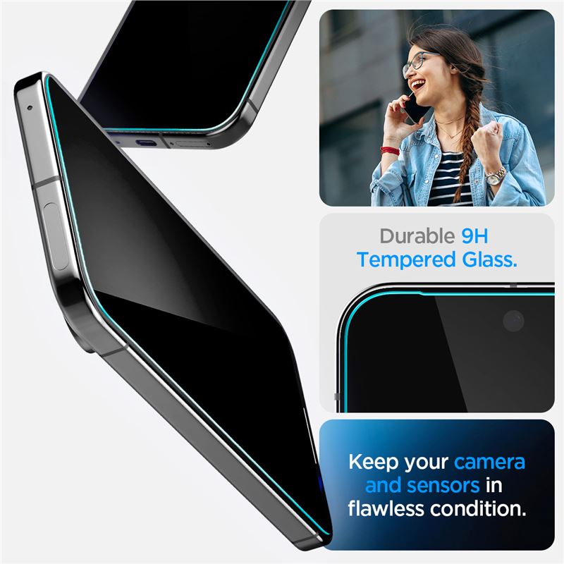 Spigen Glass tR EZ Fit (Privacy) 2 Pack - Google Pixel 10/9 Pro XL