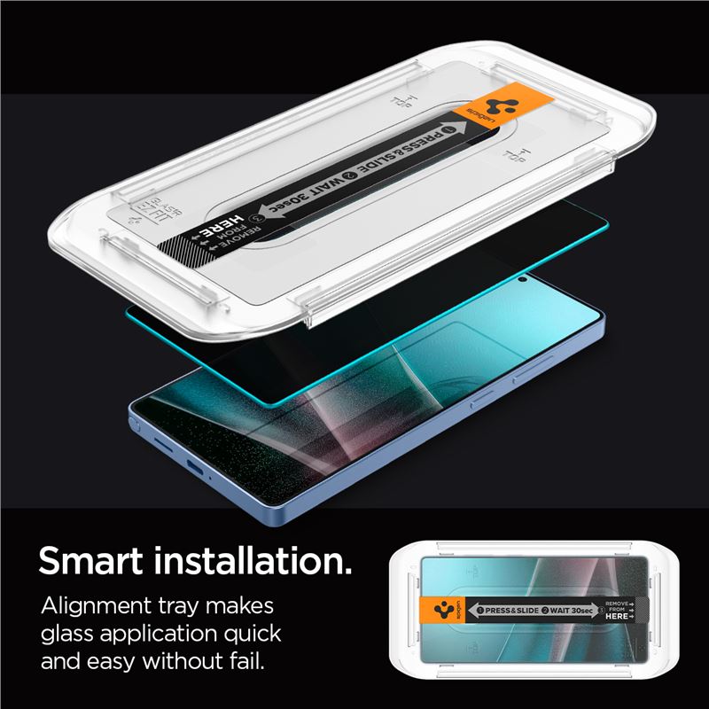 Spigen Glass tR EZ Fit HD (Privacy) 2 Pack - Samsung Galaxy S25 Ultra
