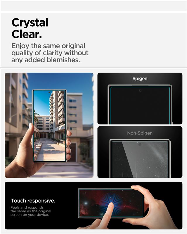 Spigen Glass tR EZ Fit Pro HD 2 Pack - Samsung Galaxy Z Fold7