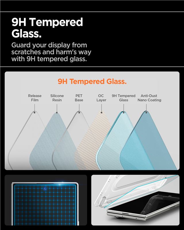 Spigen Glass tR EZ Fit Pro HD 1 Pack - Samsung Galaxy Z Fold7