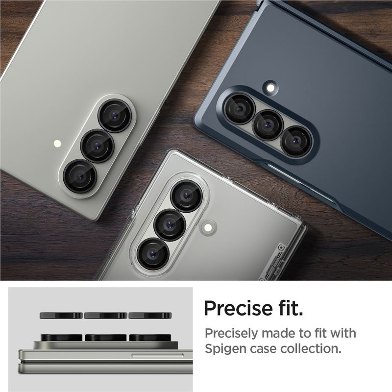 Spigen Glass tR EZ Fit Optik Pro HD 2 Pack, black - Samsung Galaxy Z Fold7