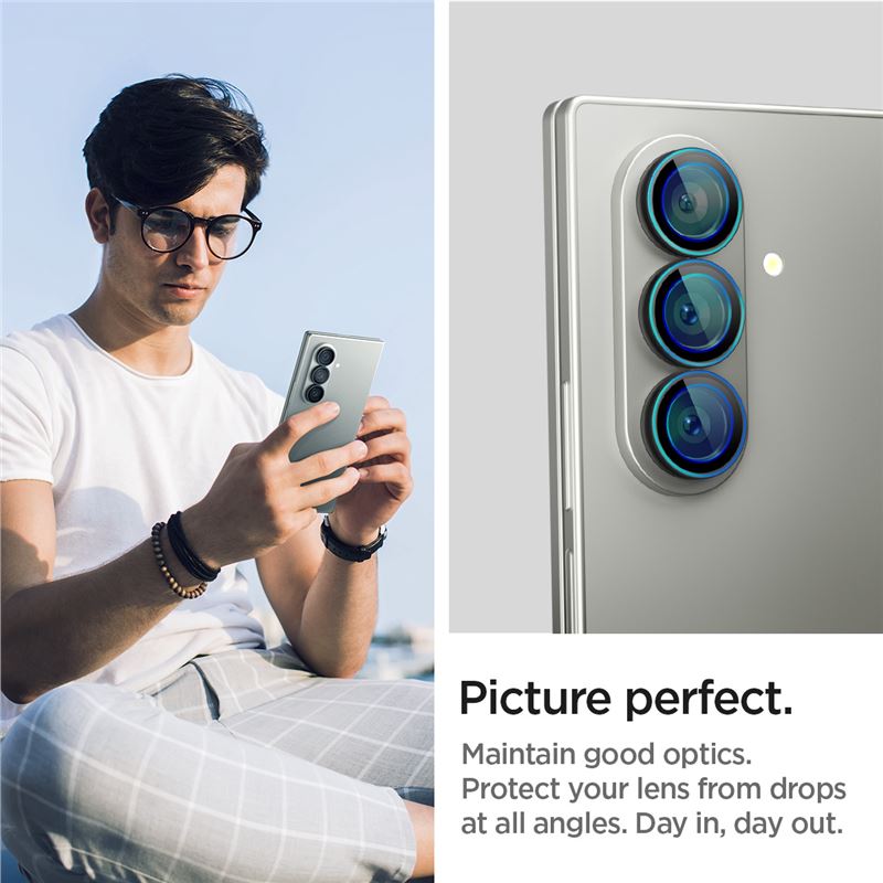 Spigen Glass tR EZ Fit Optik Pro HD 2 Pack, black - Samsung Galaxy Z Fold7