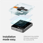 Spigen Glass tR EZ Fit HD 2 Pack - Samsung Galaxy Z Flip7