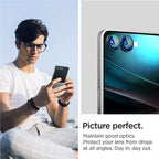 Spigen Glass tR EZ Fit Optik Pro HD 2 Pack, čierne - Samsung Galaxy Z Flip7