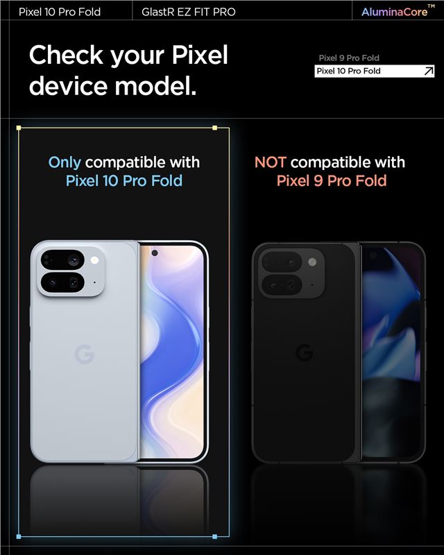 Spigen Glass tR EZ Fit Pro 2 Pack - Google Pixel 10 Pro Fold