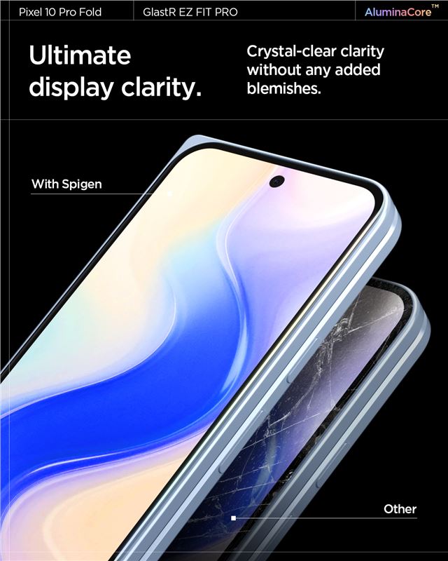 Spigen Glass tR EZ Fit Pro 2 Pack - Google Pixel 10 Pro Fold