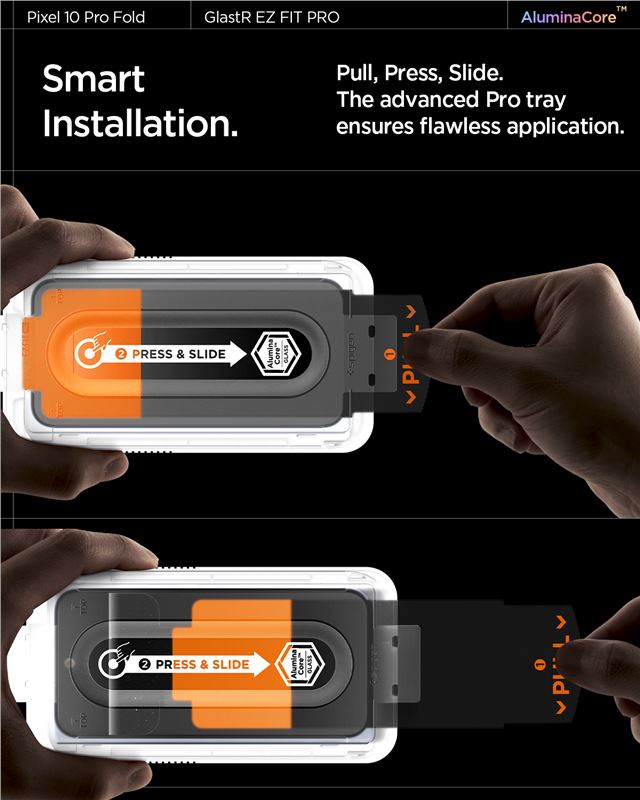 Spigen Glass tR EZ Fit Pro 2 Pack - Google Pixel 10 Pro Fold