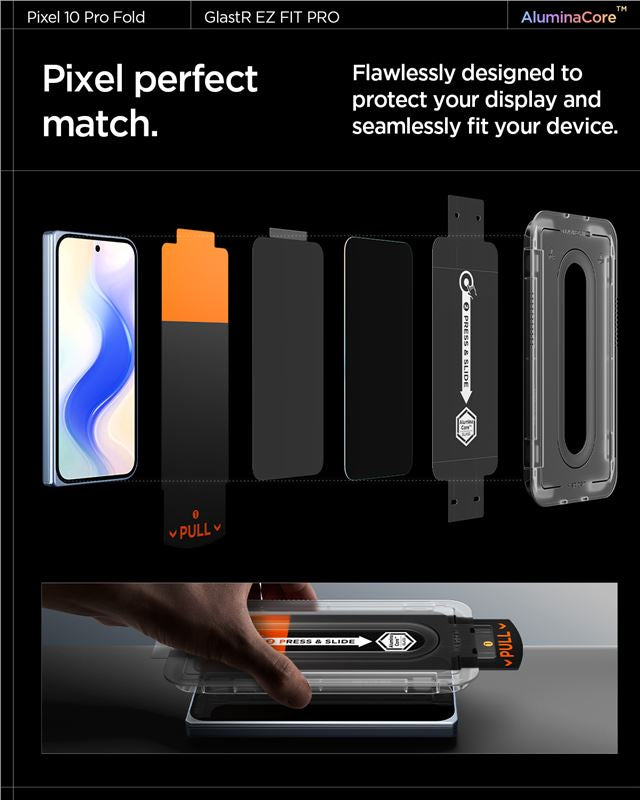Spigen Glass tR EZ Fit Pro 2 Pack - Google Pixel 10 Pro Fold