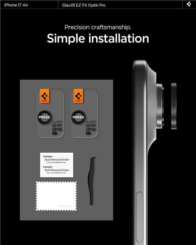 EZ Fit frame included for precise and easy application