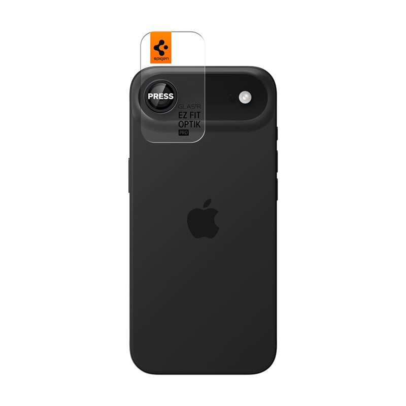 Spigen Glass tR EZ Fit Optik Pro 2 Pack, black - iPhone Air