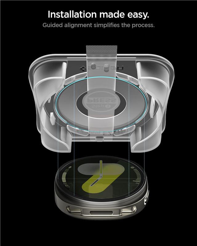 Spigen Glass tR EZ Fit 2 Pack - Samsung Galaxy Watch 9/8 44mm