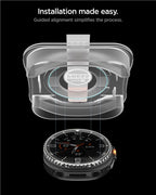 Spigen Glass tR EZ Fit 2 Pack - Samsung Galaxy Watch 8 Classic (46mm)