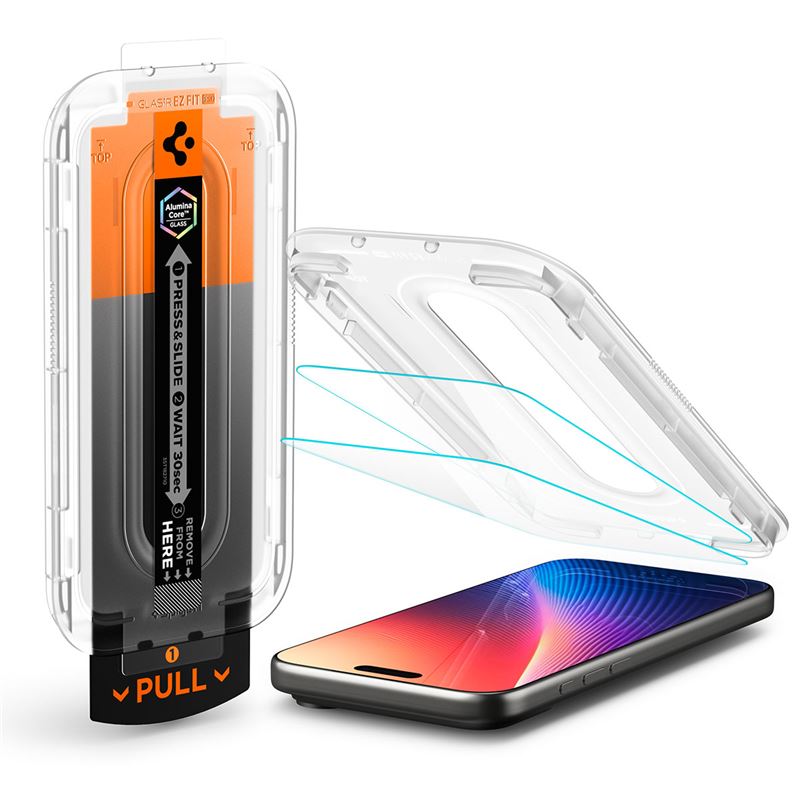 Spigen Glass tR EZ Fit Pro HD (Privacy) 1 Pack - iPhone 17/16 Pro / 17