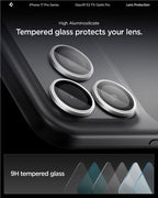 Spigen Glass tR EZ Fit Optik Pro 2 Pack, silver - iPhone 17/16/15/14 Pro / 17/16/15/14 Pro Max