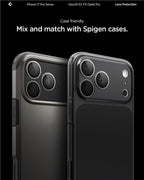 Spigen Glass tR EZ Fit Optik Pro 2 Pack, sivá - iPhone 17/16/15/14 Pro / 17/16/15/14 Pro Max