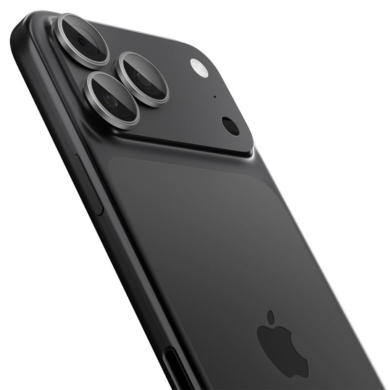 Spigen Glass tR EZ Fit Optik Pro 2 Pack, sivá - iPhone 17/16/15/14 Pro / 17/16/15/14 Pro Max