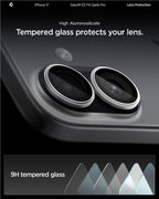 Spigen Glass tR EZ Fit Optik Pro 2 Pack, silver - iPhone 17