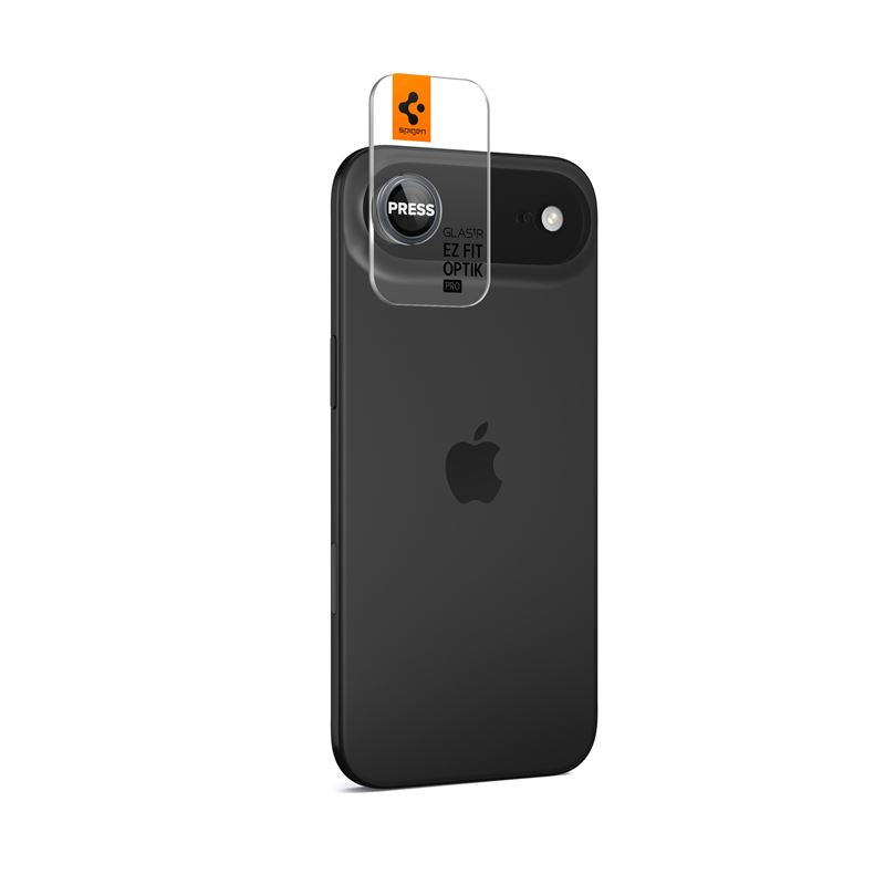 Spigen Glass tR EZ Fit Optik Pro 2 Pack, sivý – iPhone Air