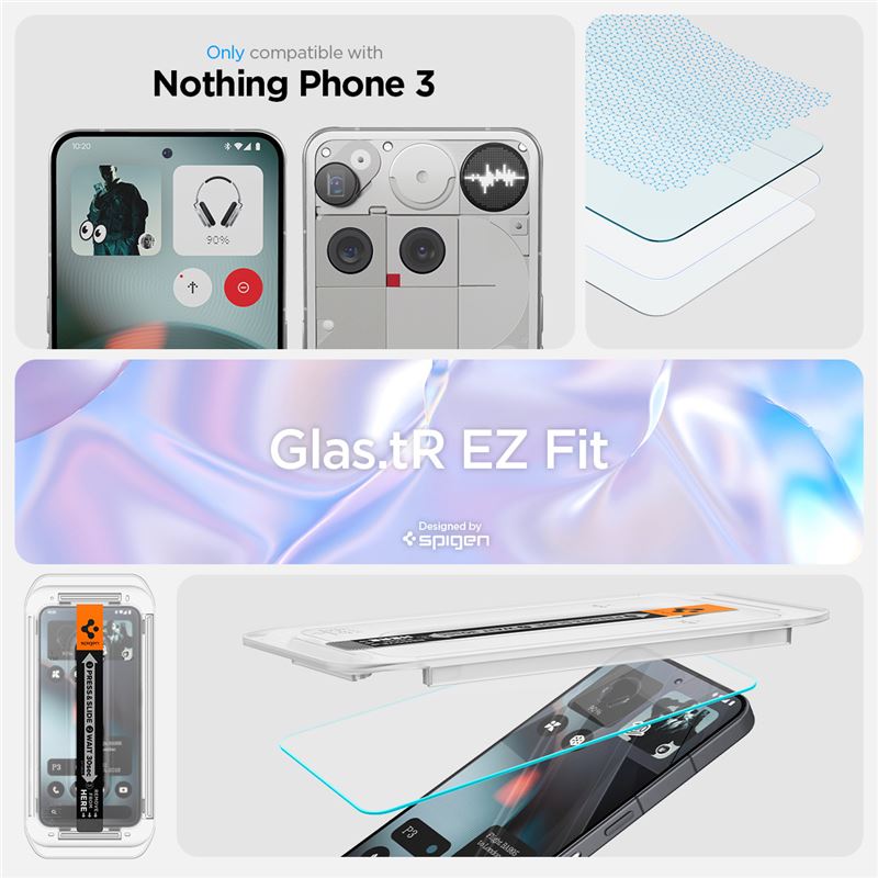 Spigen Glass tR EZ Fit 2 Pack - Nothing Phone (3)