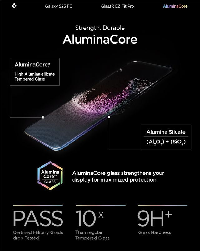 Spigen Glass tR EZ Fit Pro 2 Pack - Samsung Galaxy S25 FE