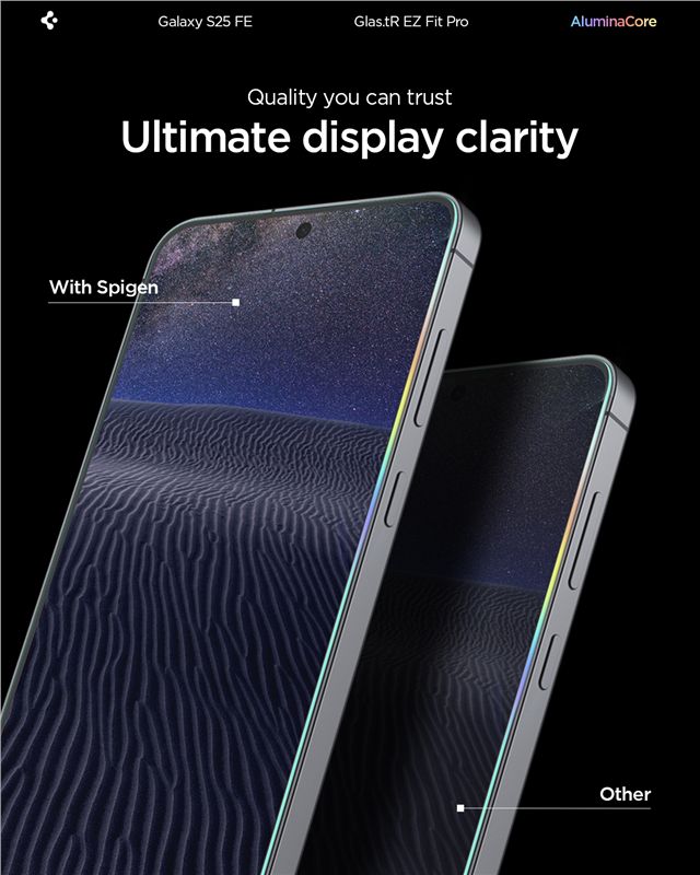 Spigen Glass tR EZ Fit Pro 2 Pack - Samsung Galaxy S25 FE
