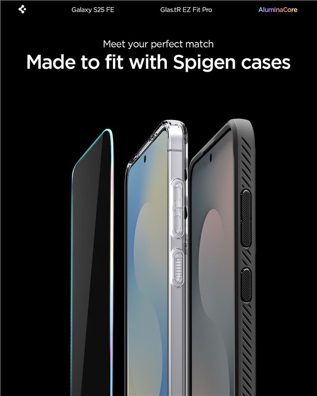 Spigen Glass tR EZ Fit Pro 2 Pack - Samsung Galaxy S25 FE