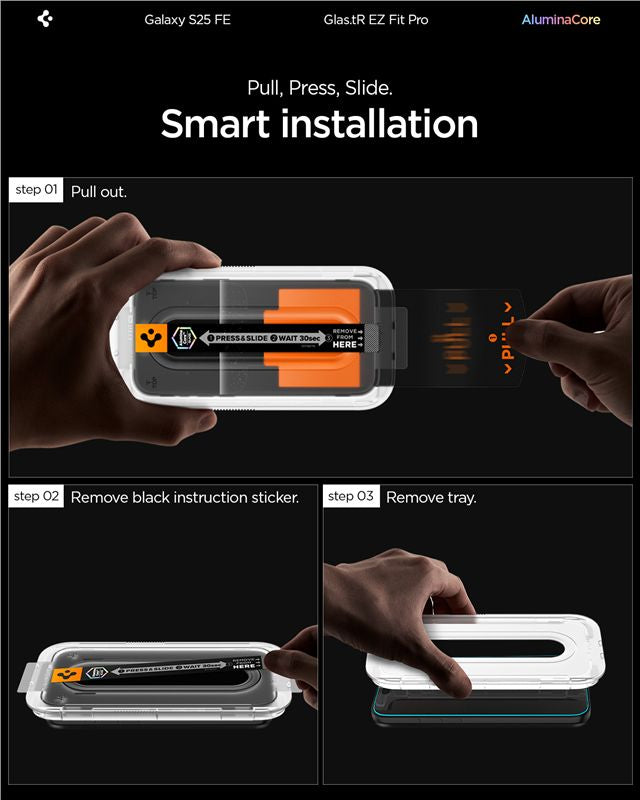 Spigen Glass tR EZ Fit Pro HD 1 Pack - Samsung Galaxy S25 FE