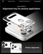Spigen Glass tR EZ Fit Optik Pro XL 1 Pack, silver - iPhone 17 Pro