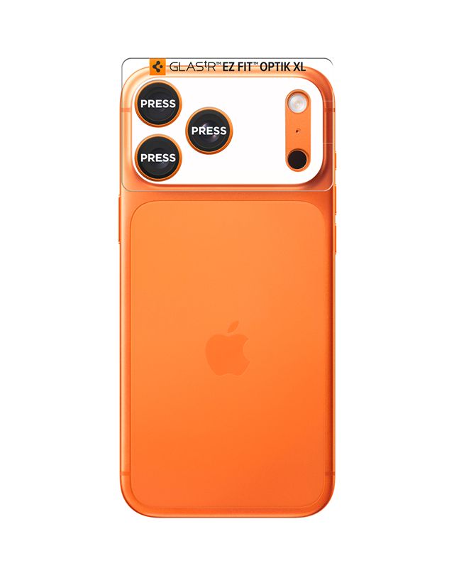 Spigen Glass tR EZ Fit Optik Pro XL 1 Pack, orange - iPhone 17 Pro Max