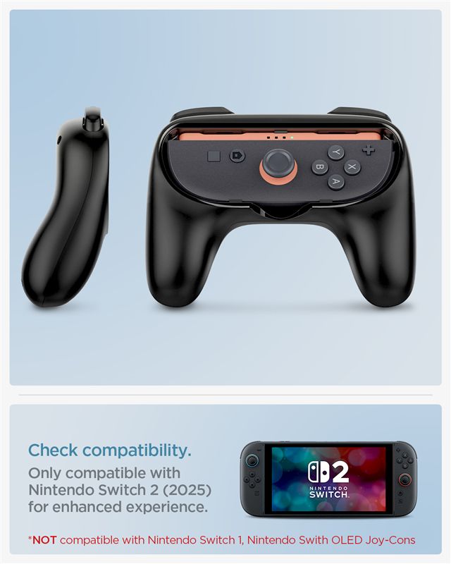 Spigen Joy-Con Grip NS100, black - Nintendo Switch 2