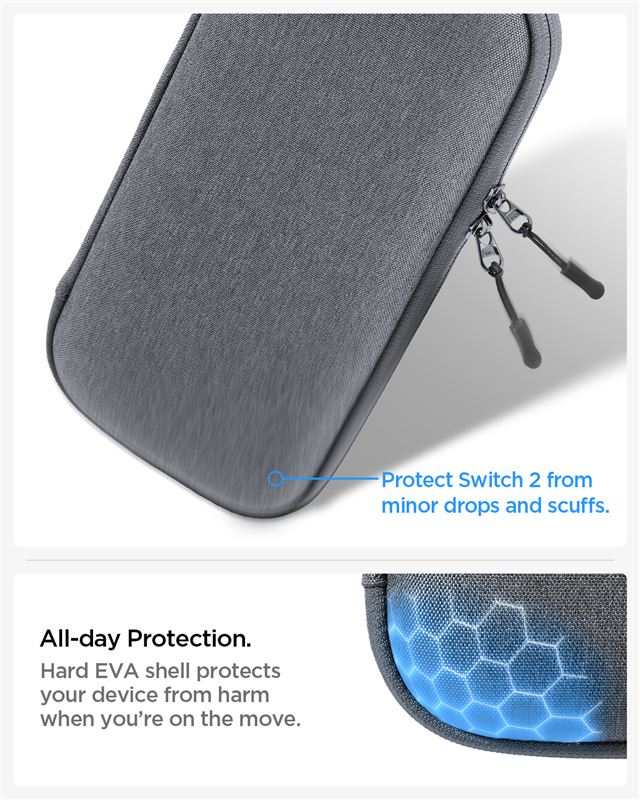 Spigen Klasden Pouch, charcoal gray - Nintendo Switch 2