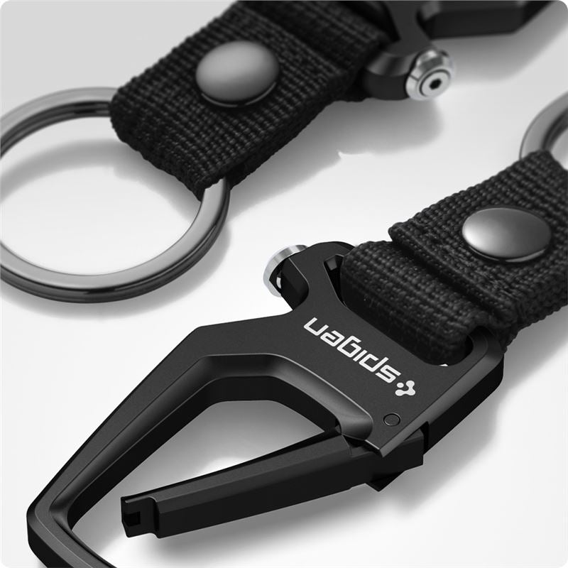 Spigen Carabiner With KeyRing 1 Pack, black