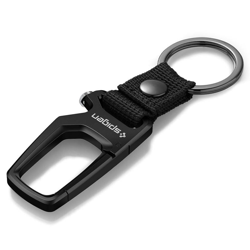 Spigen Carabiner With KeyRing 1 Pack, black