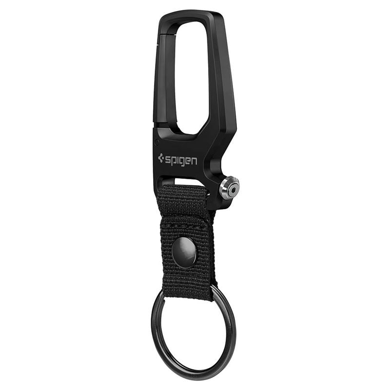 Spigen Carabiner With KeyRing 1 Pack, black