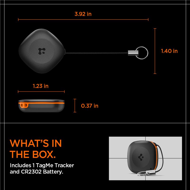 Spigen Bluetooth Tracker TagMe 1 Pack, black