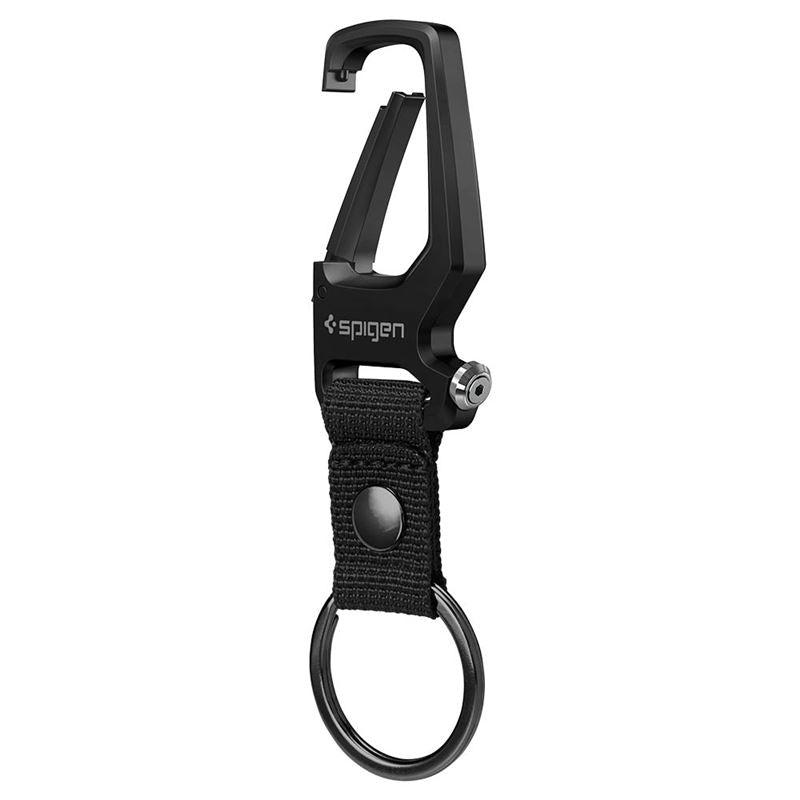 Spigen Carabiner With KeyRing 2 Pack, black