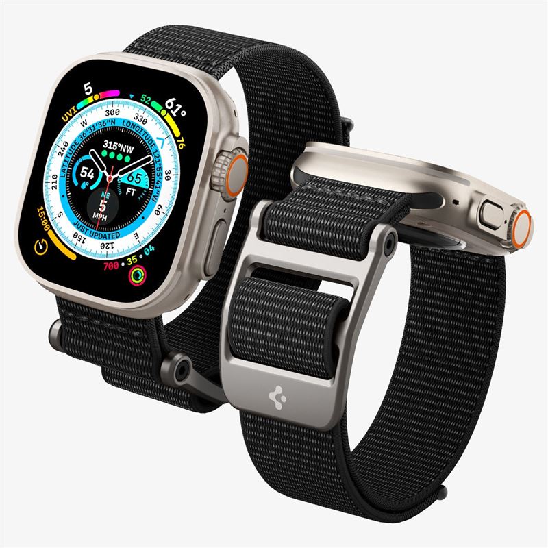 Spigen DuraPro Flex, black - Apple Watch 49mm/46mm/45mm/44mm/42mm